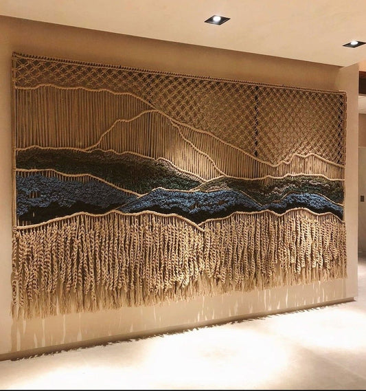 Handwoven Macramé Wall Hanging – Large Boho Textile Art for Modern UK Homes